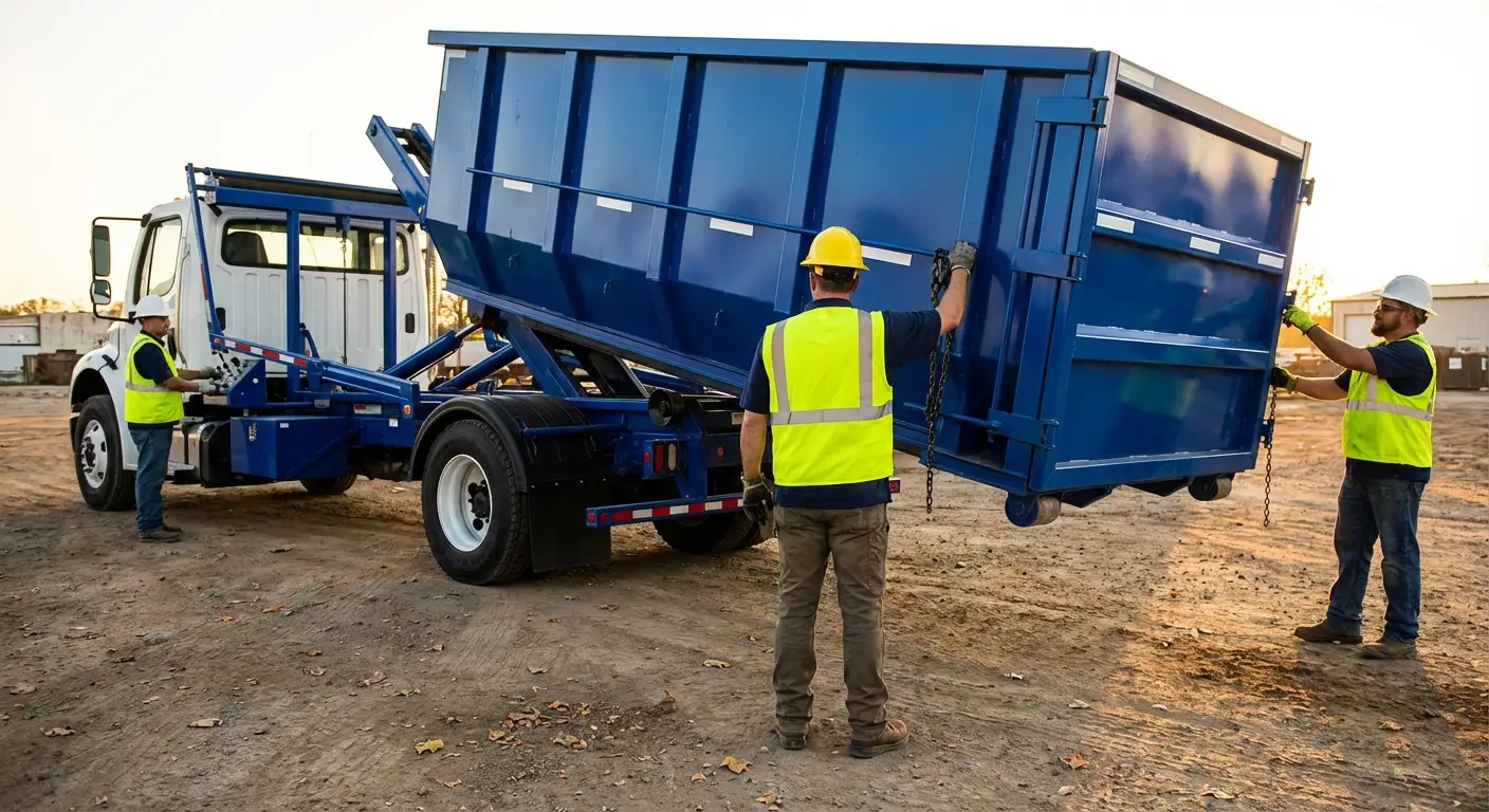 Commercial debris containment dumpster in Kennewick, WA