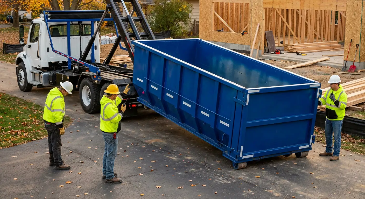 Construction dumpster delivery and waste management in Kennewick, WA