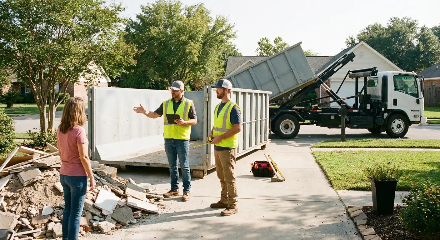 Badger Mountain Dumpsters dumpster delivery truck in Kennewick, WA